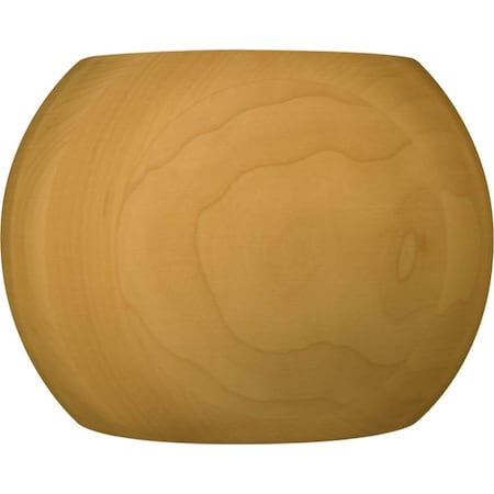4 X 6 Non-Fluted Round Bun Foot In Soft Maple